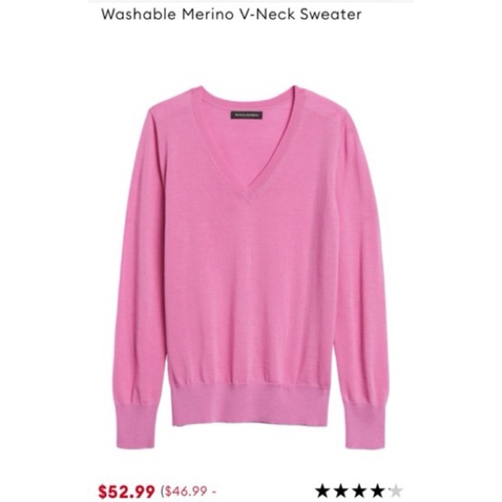 Washable Bubblegum Pink Merino Wool Sweater